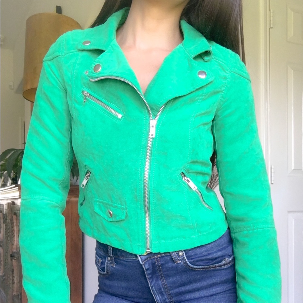 Crop Moto jacket from H&M. Size 4
